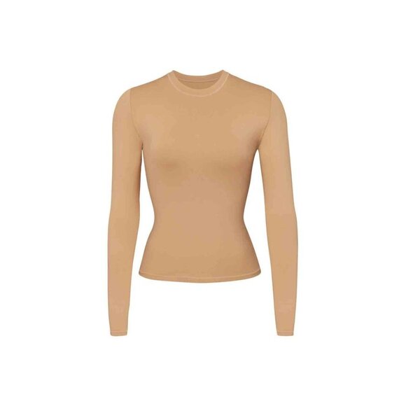 SKIMS Swim Long Sleeve Shirt Rash Guard Ochre 3X - Picture 9 of 9